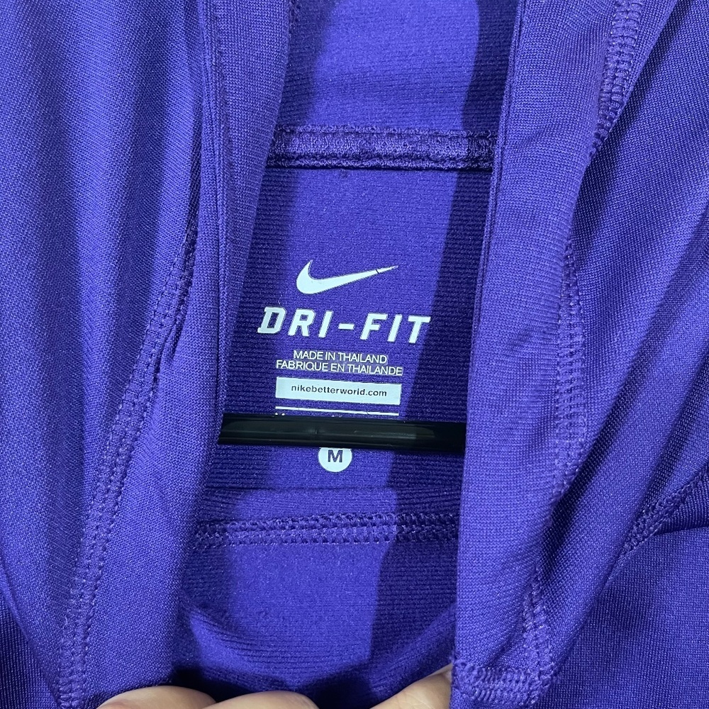 Nike Lacrosse Purple & Teal Dri-Fit Hoodie - Picture 2 of 3